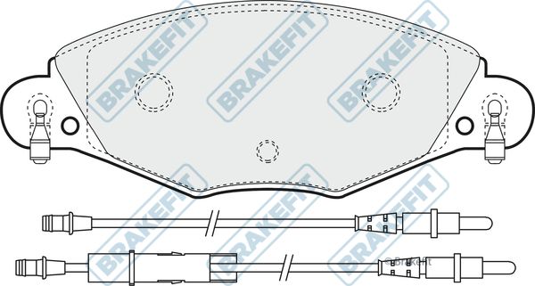 APEC BRAKING Комплект тормозных колодок, дисковый тормоз PD3184